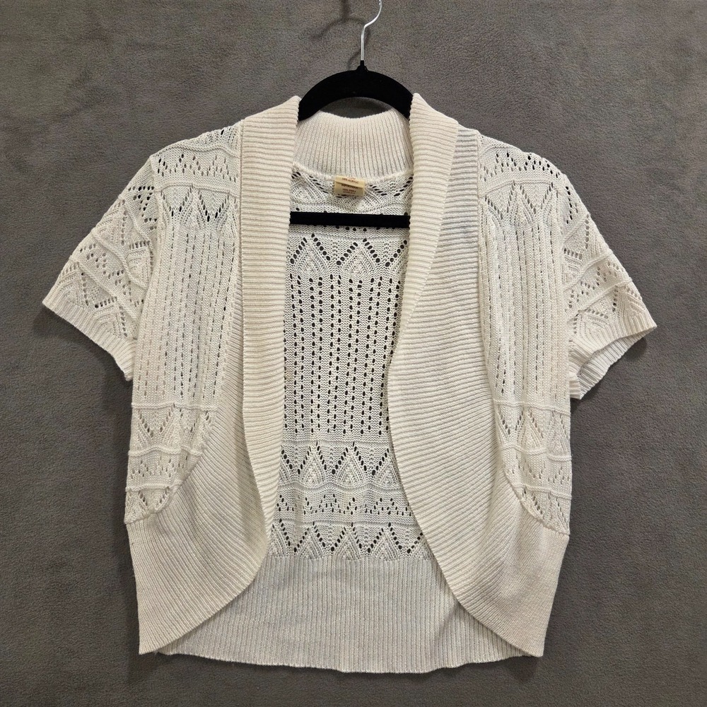 Cropped Bolero Cardigan‎ Sweater Women Large Romantic Delicate Dainty Classic